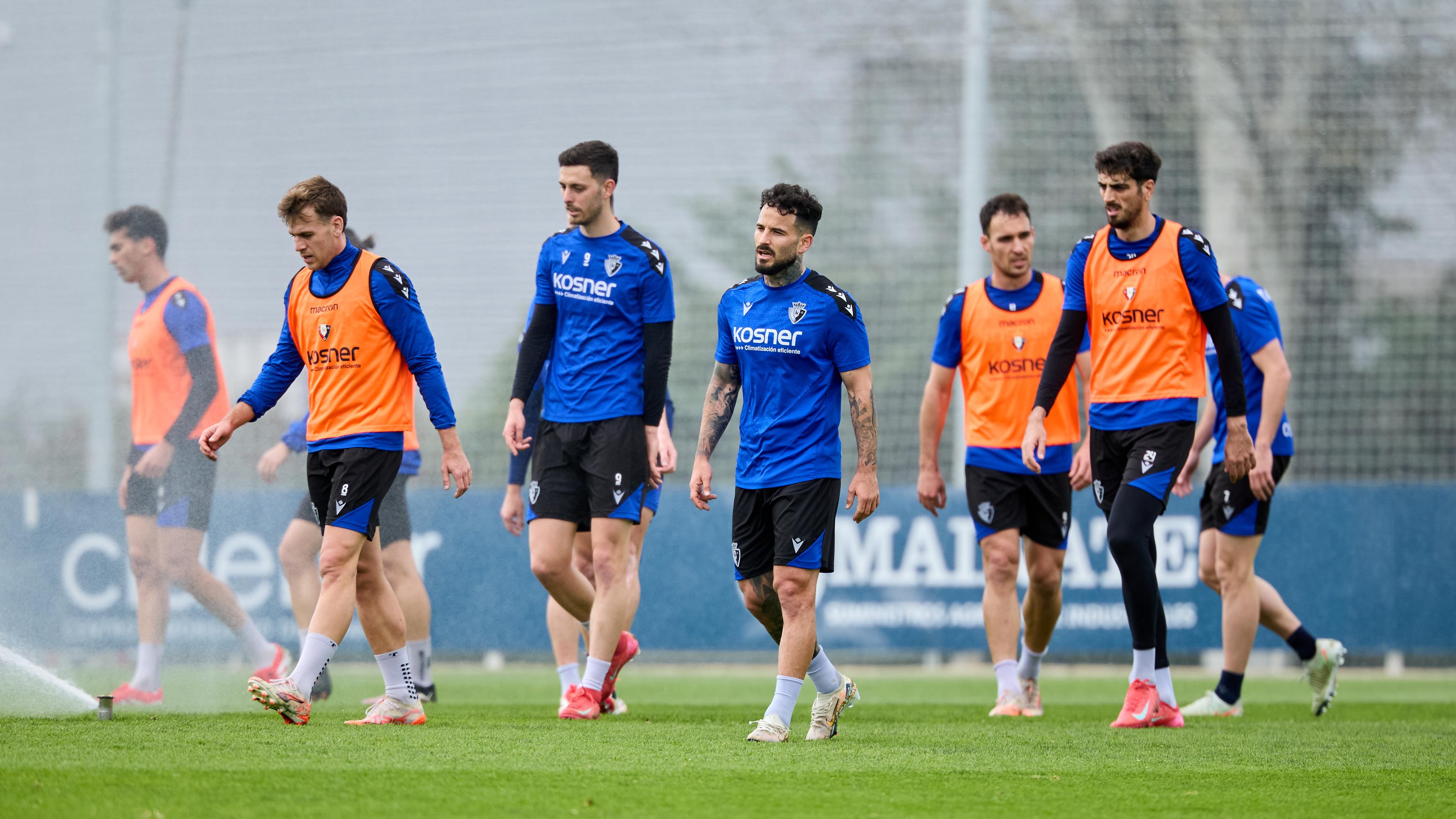 Osasuna se ejercita en Tajonar y comienza a preparar el encuentro ante el Getafe