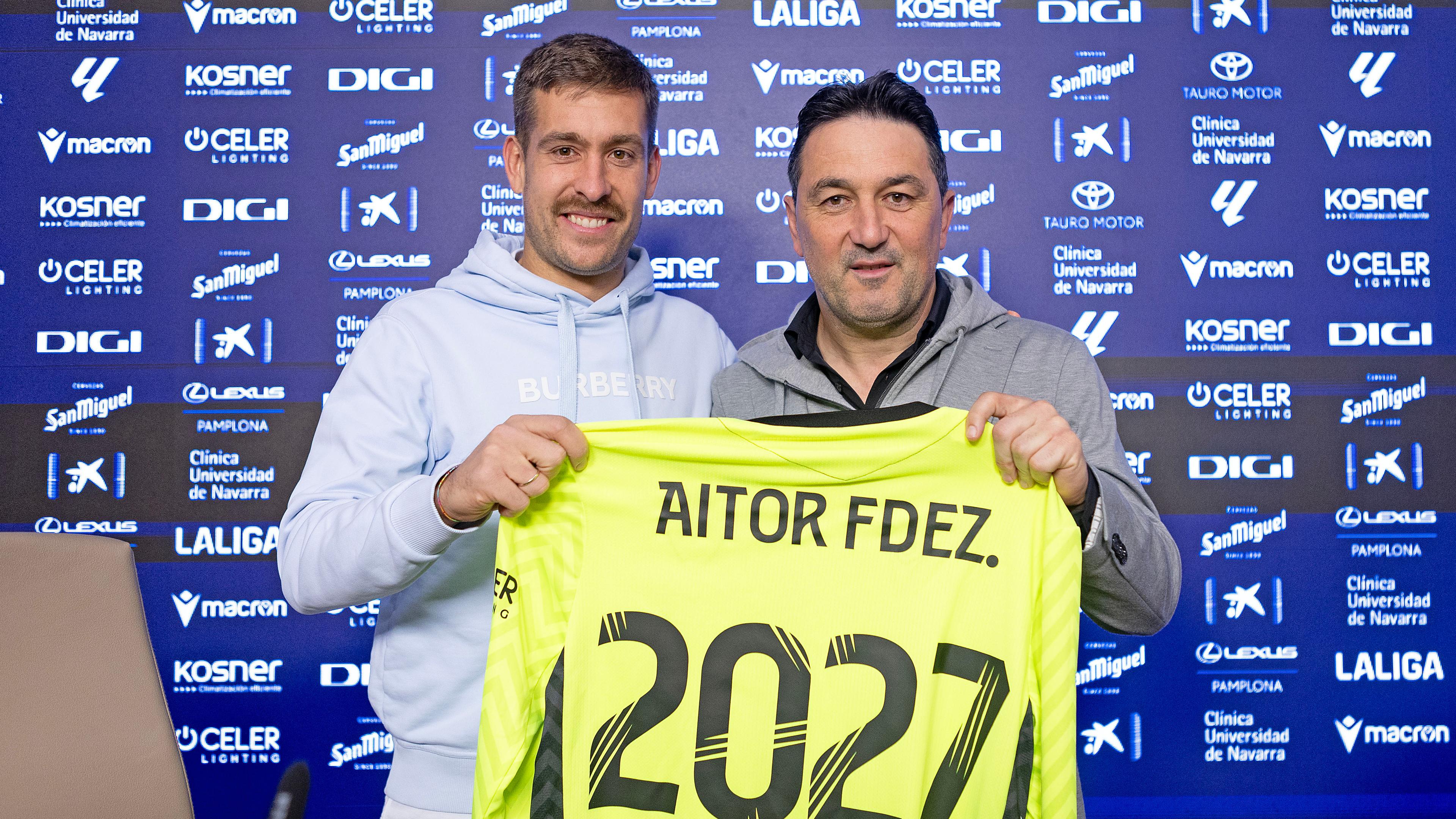 Aitor Fernández: “Estoy muy feliz aquí y encantado de que el club valore mi trabajo diario”