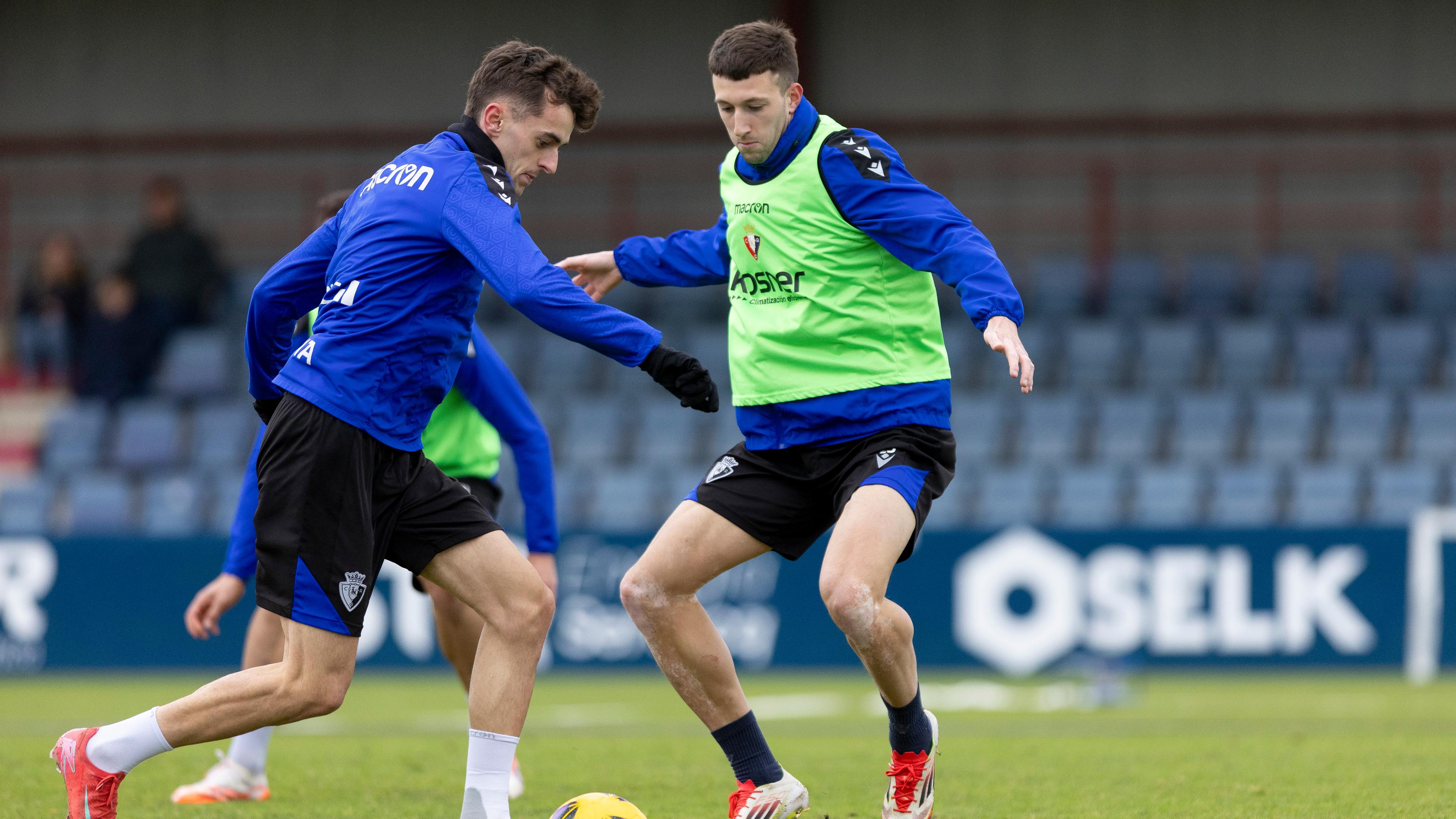 Osasuna completa la segunda sesión de entrenamiento de la semana