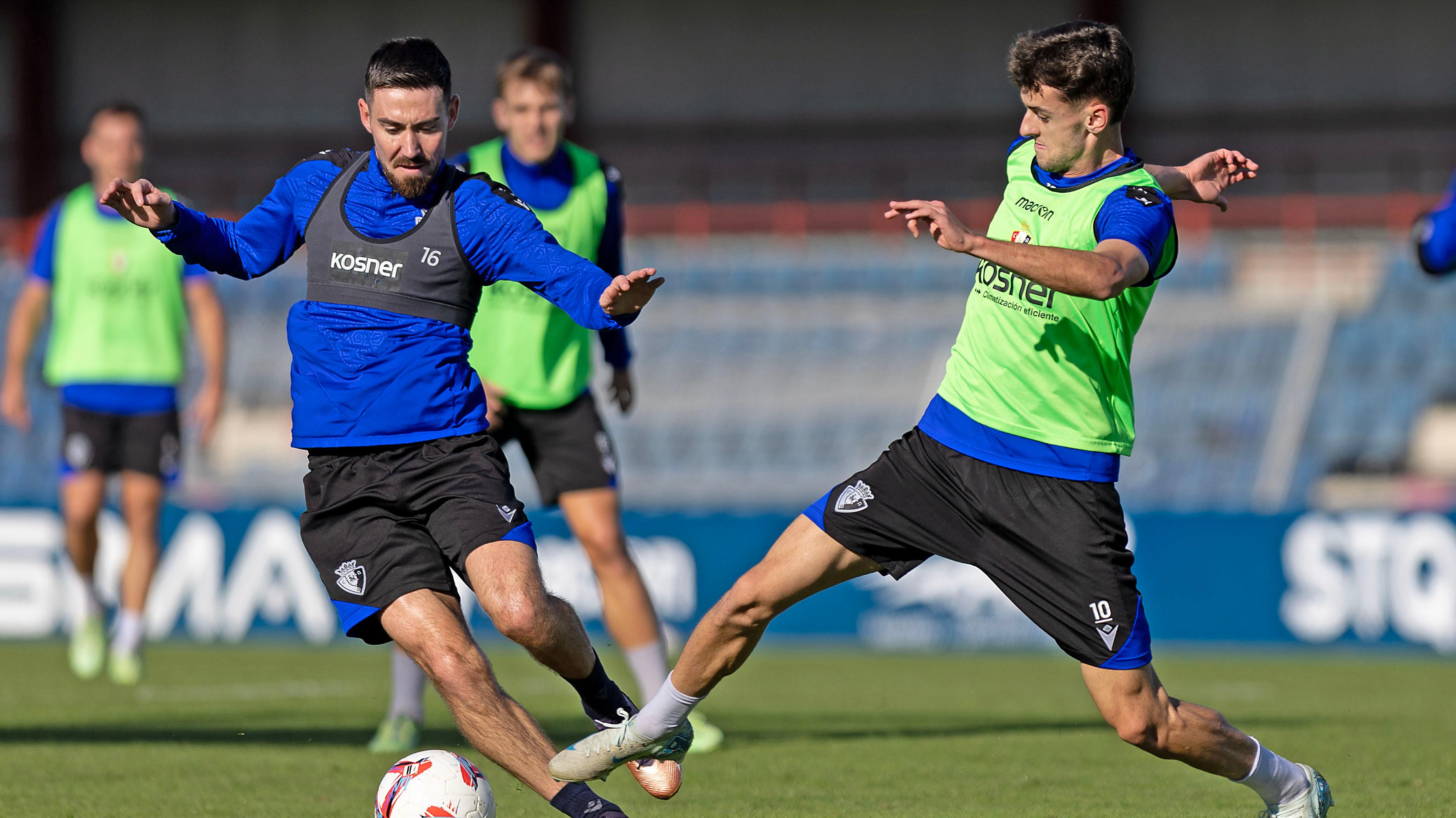 Osasuna realiza la última sesión de entrenamiento de la semana