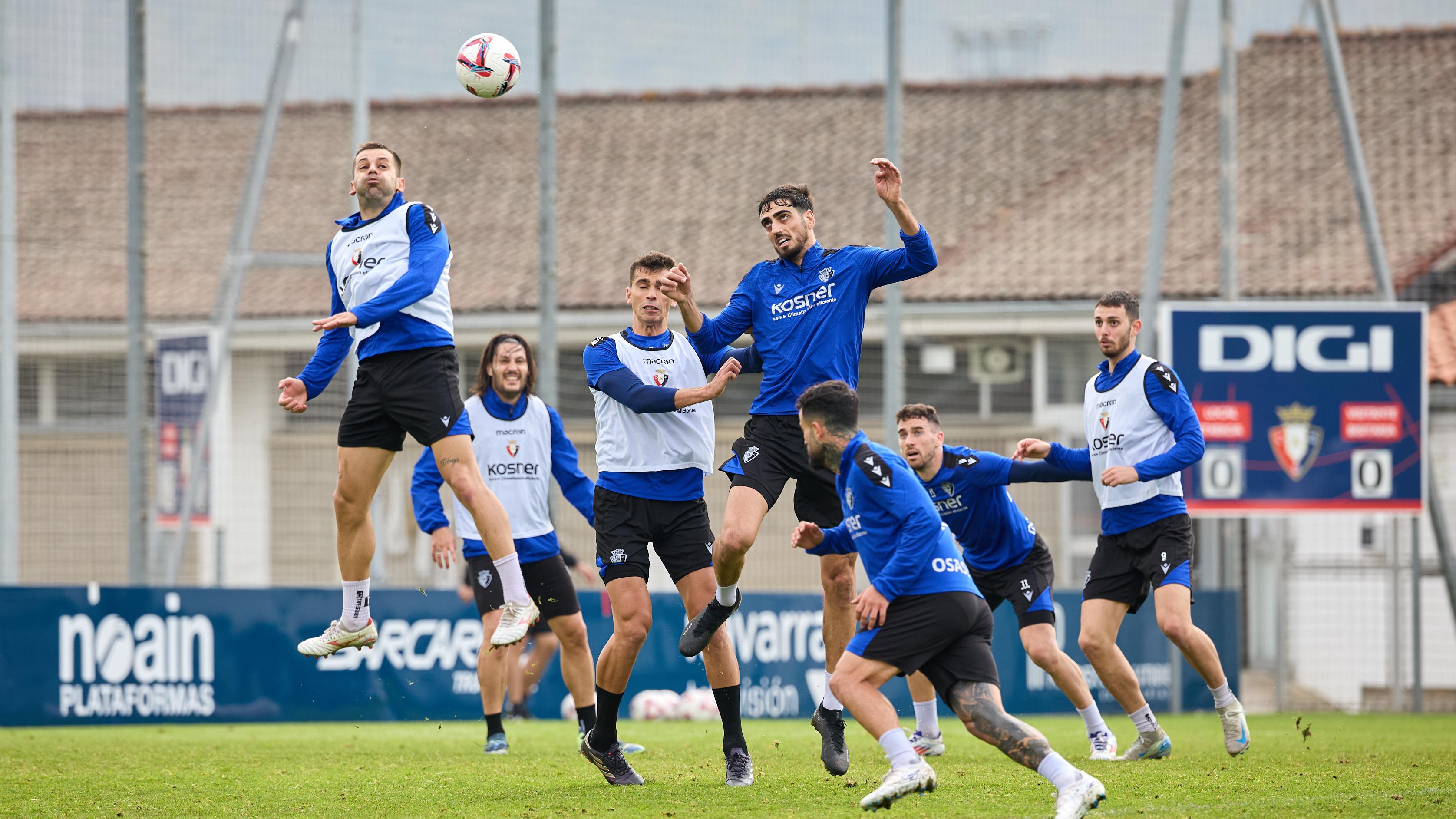 Osasuna completa la segunda sesión de trabajo de la semana