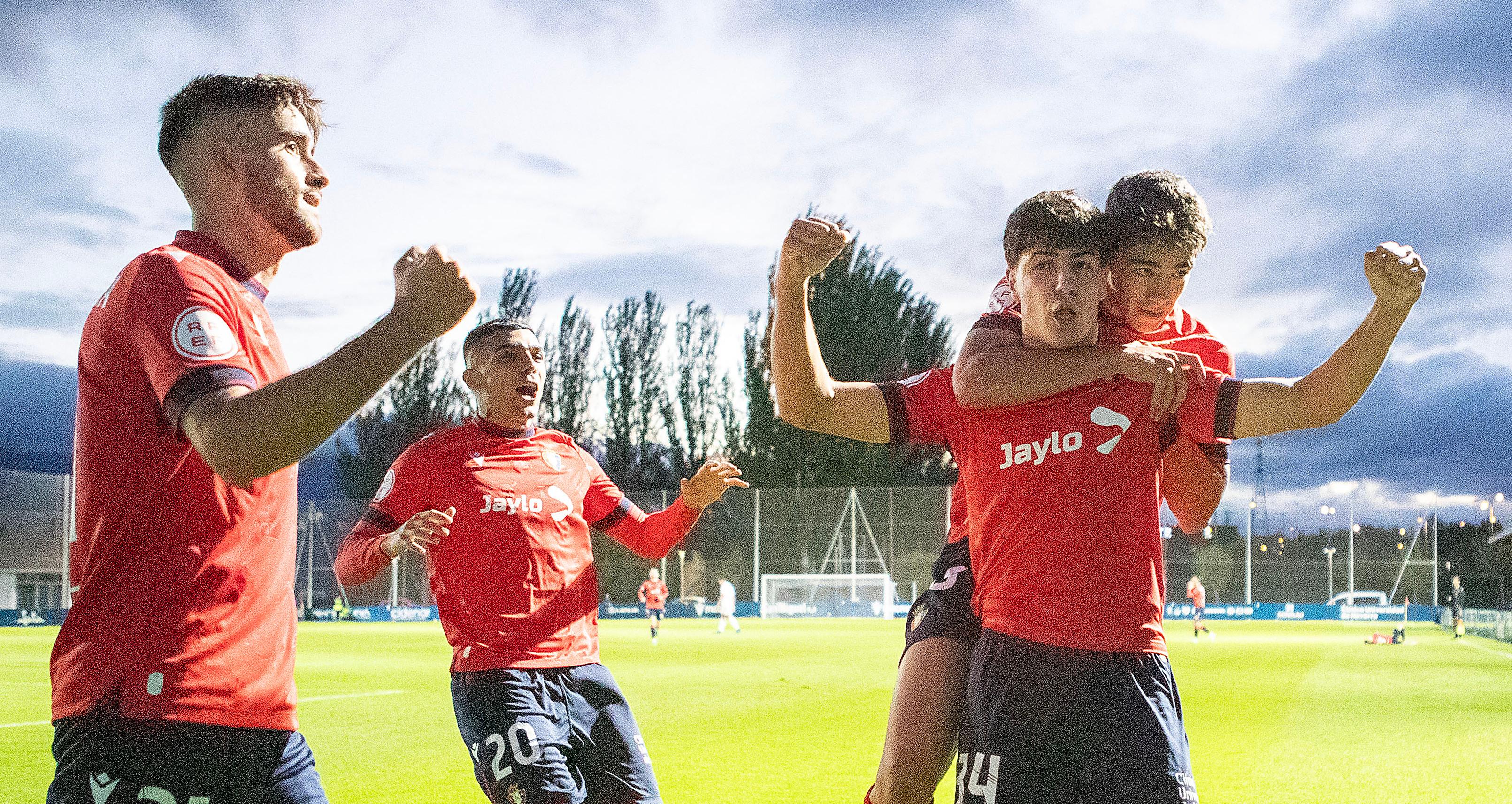 Osasuna Promesas se reencuentra con la victoria ante la Gimnástica Segoviana (3-2)