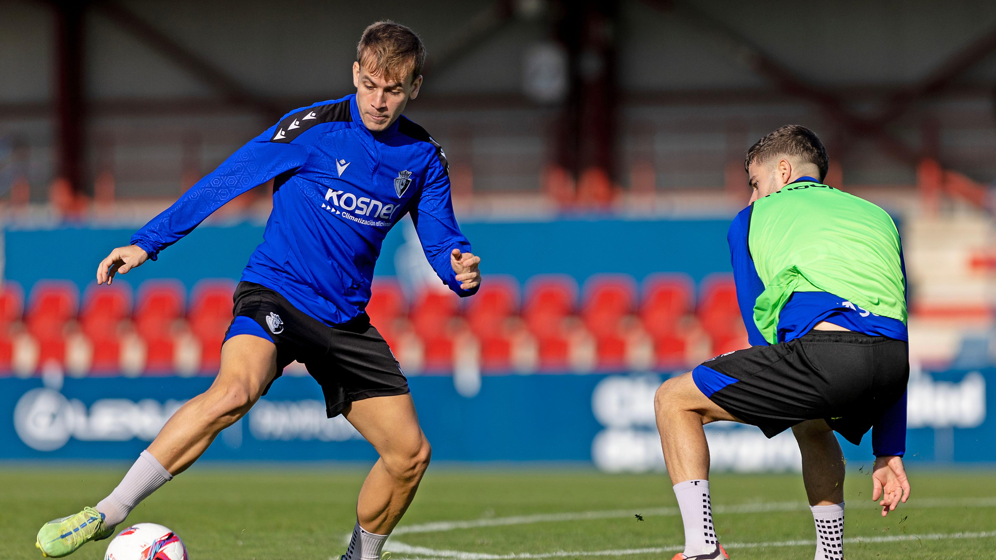 Osasuna completa la segunda sesión de entrenamiento de la semana