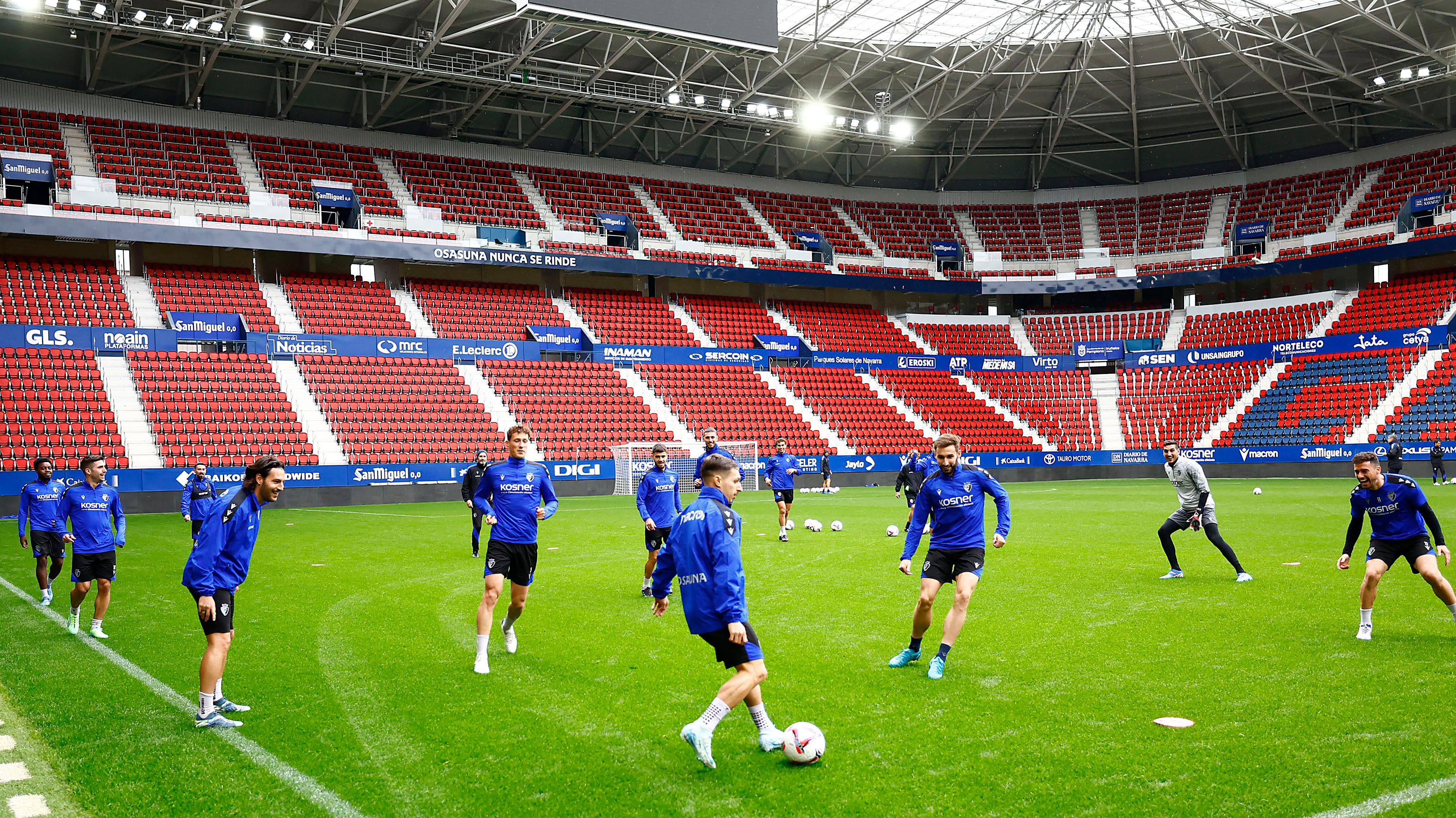 Osasuna completa una sesión a puerta cerrada a dos días de recibir al Real Betis