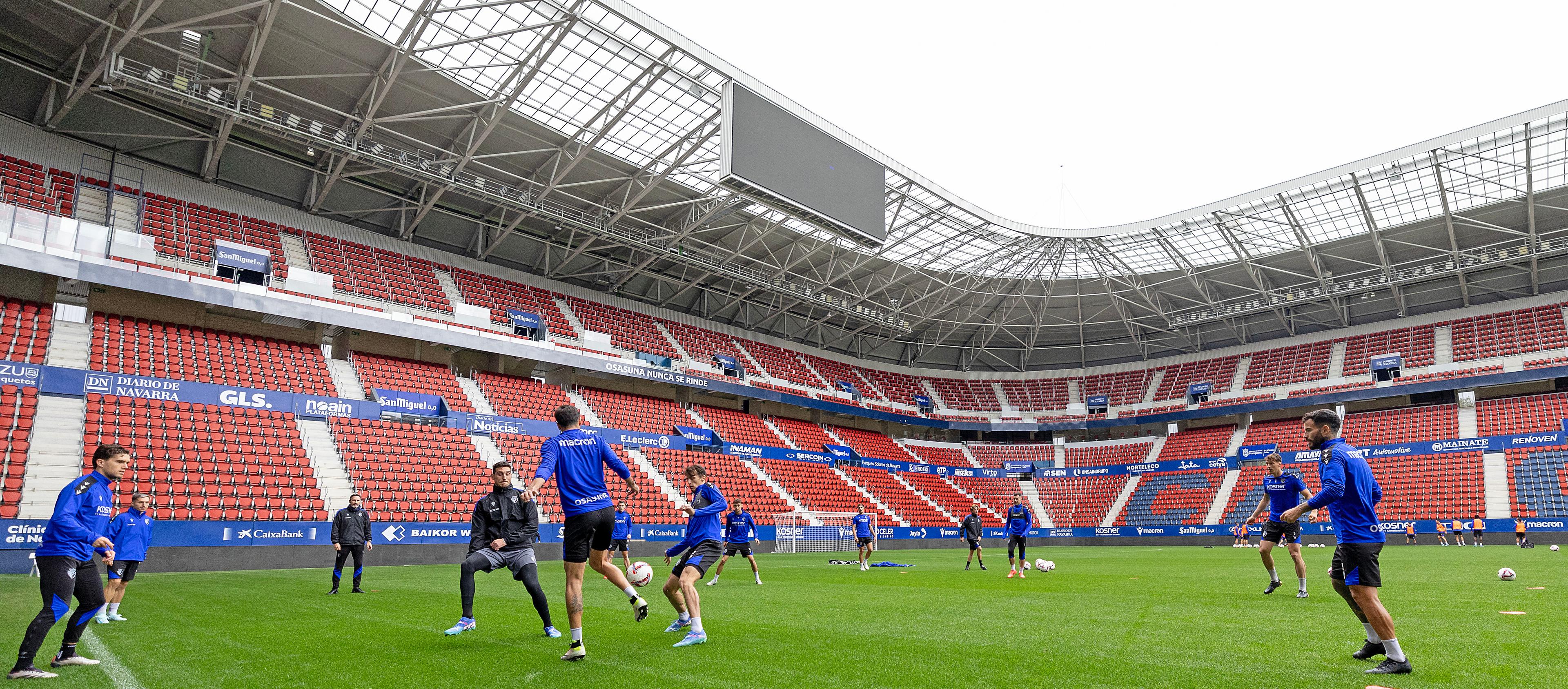 Osasuna se ejercita a puerta cerrada a dos días de enfrentarse ante el Getafe