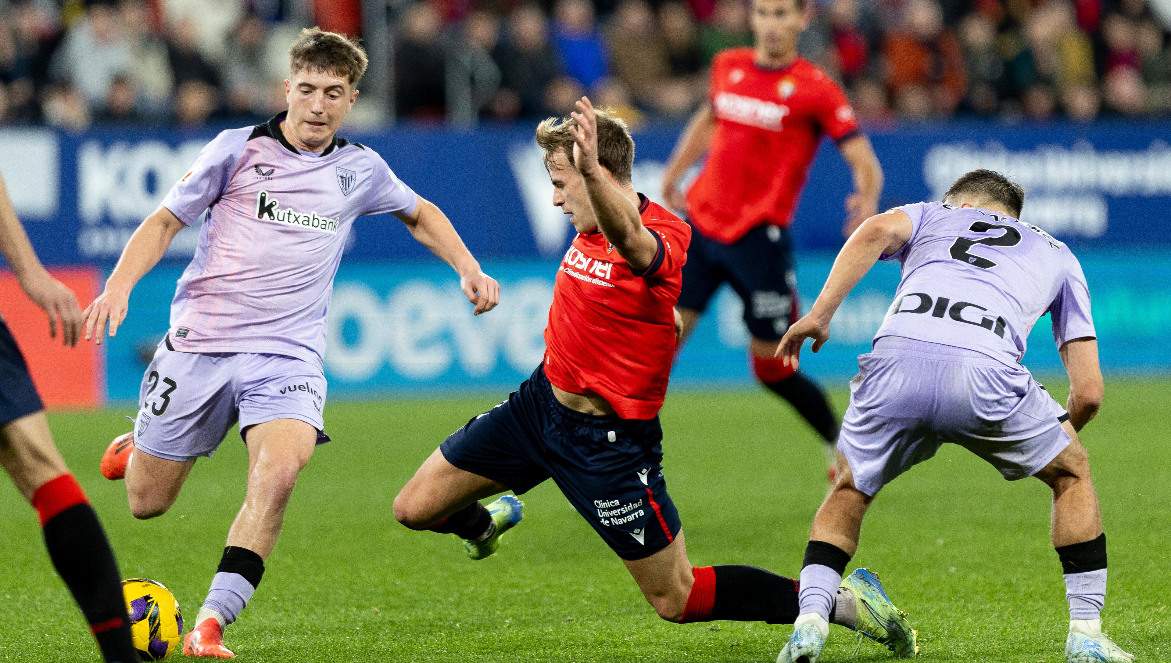 Osasuna cae ante el Athletic Club (1-2)