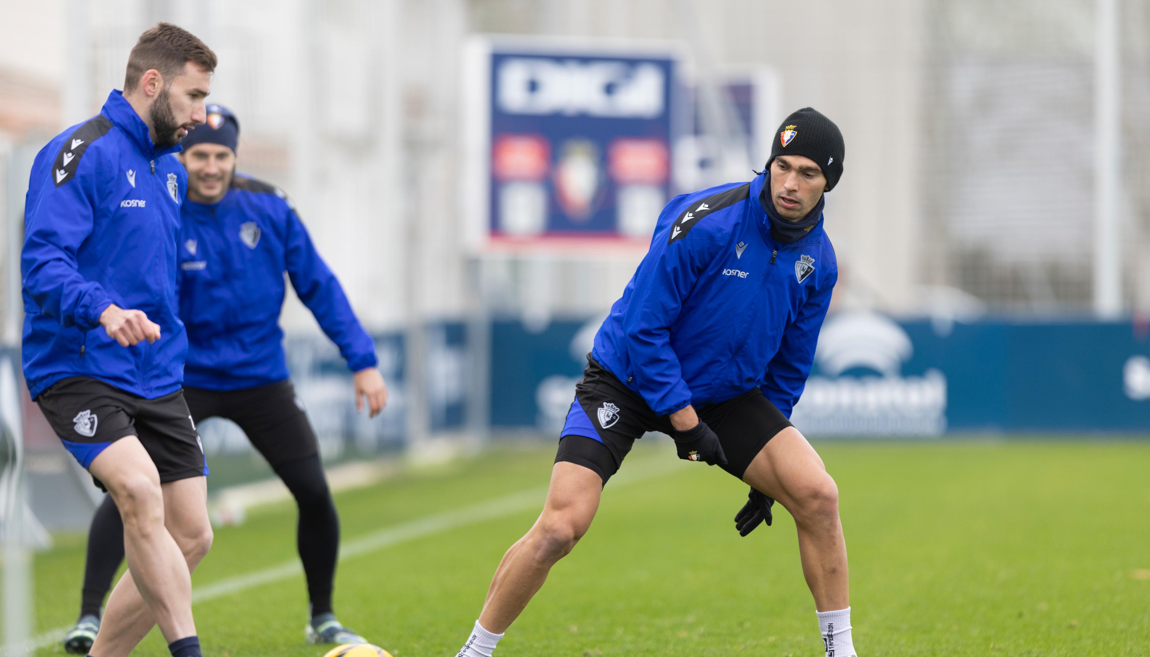 Osasuna se ejercita a puerta cerrada a dos días de enfrentarse al Espanyol