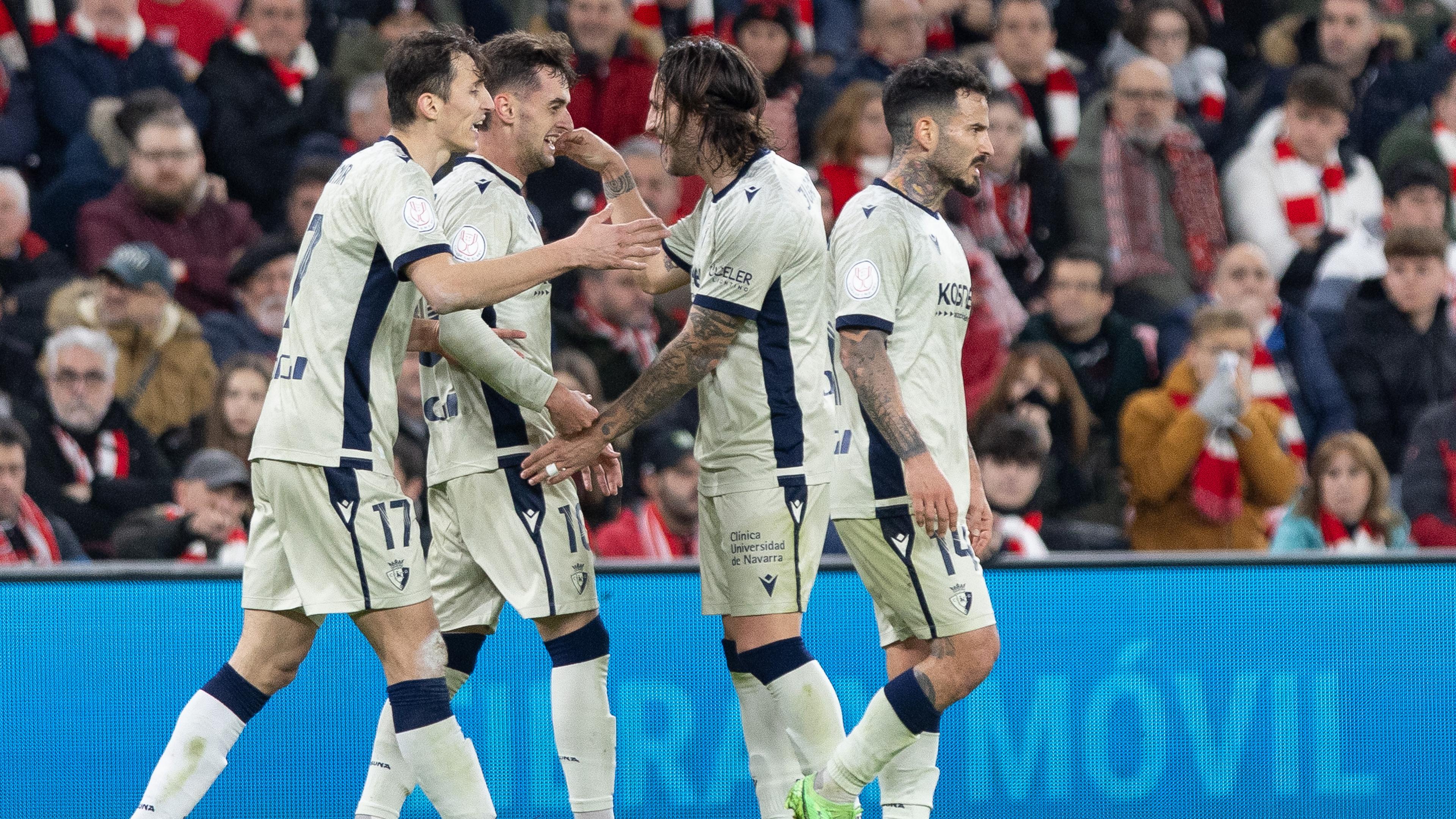 Un Osasuna brillante vence al Athletic en San Mamés y avanza a cuartos de final (2-3)