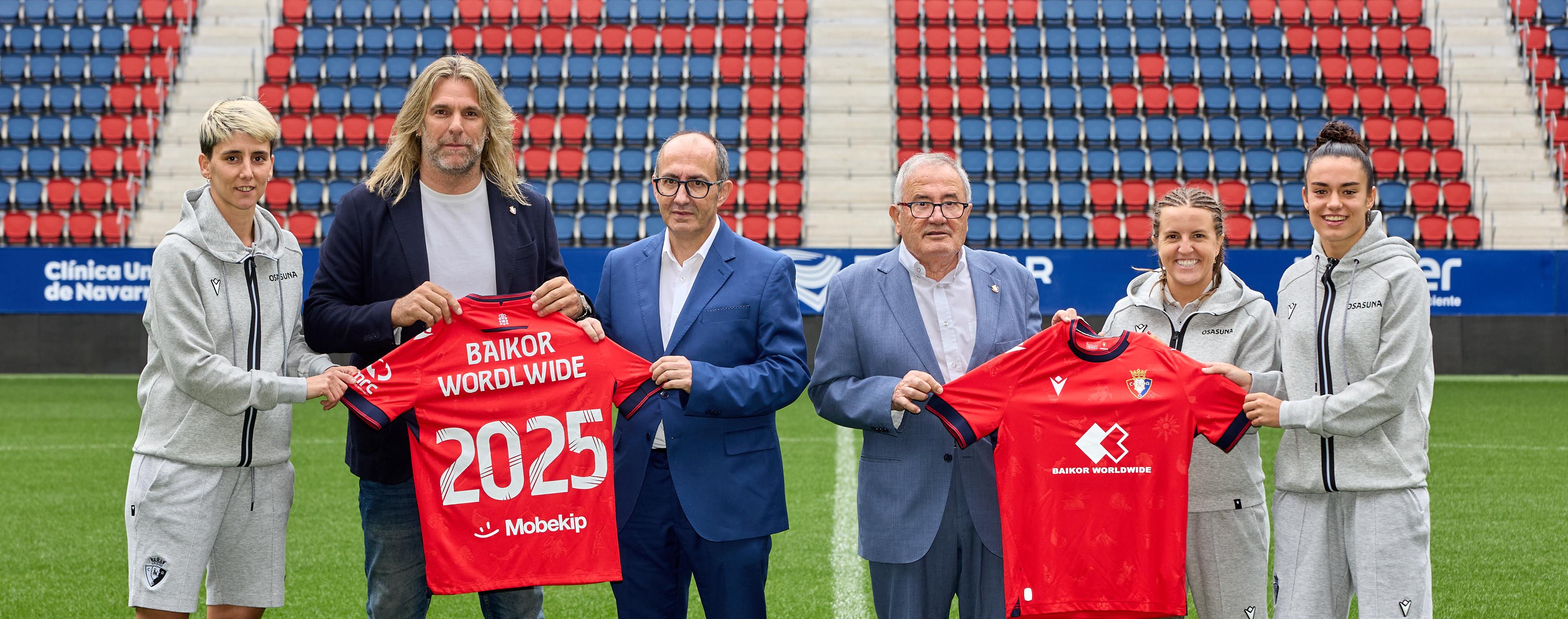 Osasuna Femenino presenta a Baikor Worldwide como patrocinador principal de sus cuatro equipos